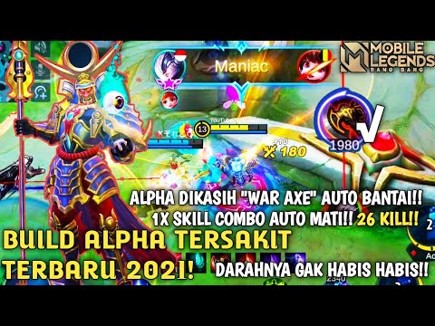 BUILD ALPHA PALING SAKIT TERBARU 2021 | ITEM ALPHA PALING SAKIT 2021 - Mobile Legends