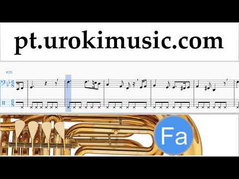 Aulas de Tuba Greensleeves Curso Aprender Parte#2 um-b372