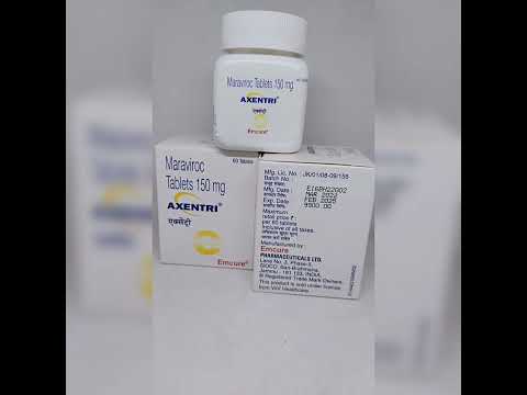 Maraviroc 150 mg tablet, emcure, 60 tablets