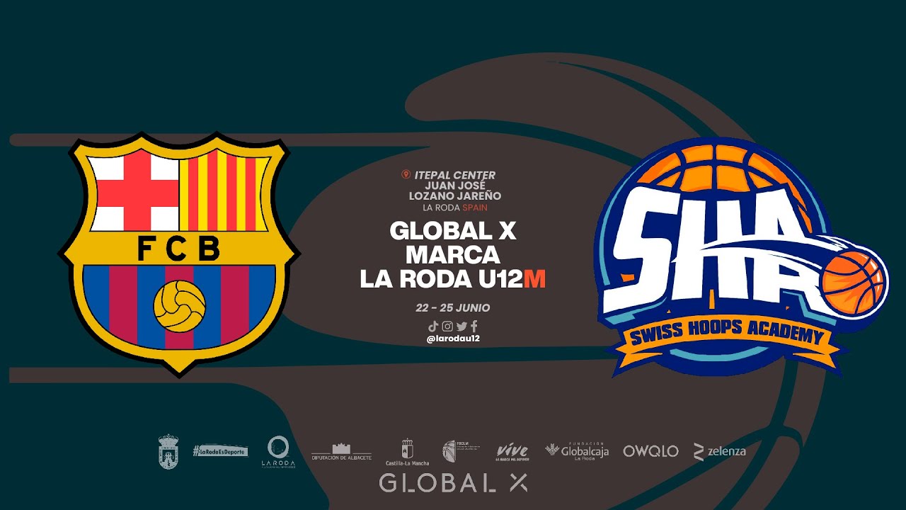 U12M.  FC BARCELONA vs SWISS HOOPS ACADEMY.- Torneo Internacional GLOBAL X Future Stars La Roda 2023