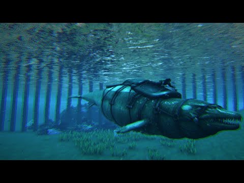 OUR FIRST WATER TAME - BUILDING THE WATER PEN | ARK: Survival Evolved S2EP49