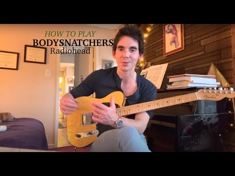 How to play Radiohead's "Bodysnatchers" (guitar lesson and play-along)!