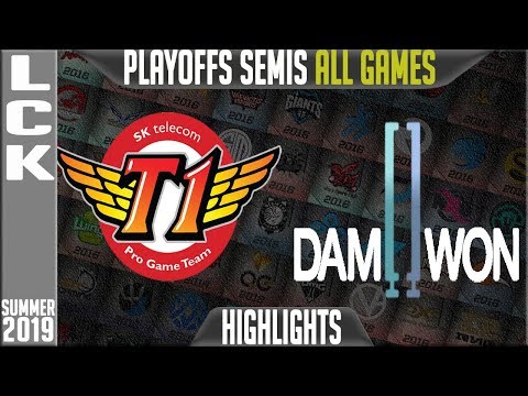 SKT vs DWG Highlights ALL GAMES | LCK Summer 2019 Playoffs Semi-finals  SK Telecom T1 vs Damwon