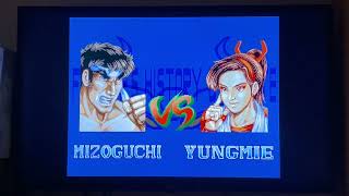Fighters history dynamite Sega saturn gameplay on the Polymega #polymega #segasaturn #retro