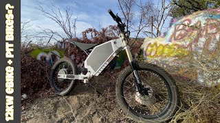 12000watt ebike meets pit bikes!(50cc Honda surron and more…
