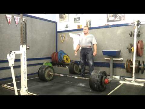 Pjotr van den Hoek 3x275 raw deadlift @93kg