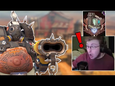 BASTION STREAMER FACES MY ROADHOG w/ REACTIONS | Overwatch