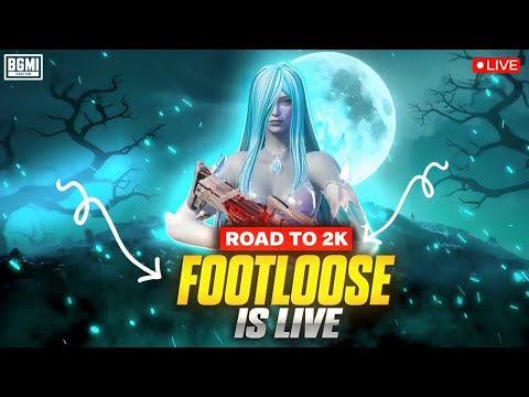 BGMI LIVE WITH FACECAM ||  LATE NIGHT CHILL STREAM FOOTLOOSE IS LIVE  || ROAD TO 2K SUBS