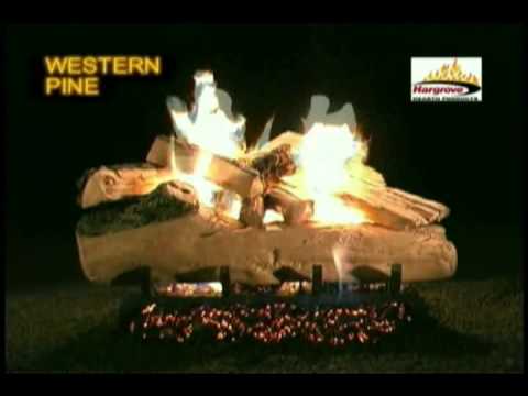 Hargrove Western Pine Vented Gas Logs Video