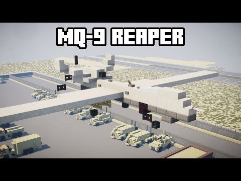 Minecraft MQ-9 Reaper UAV Drone Tutorial