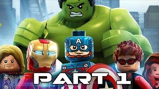 Lego Marvel Avengers Walkthrough Gameplay Part 1 - Ultron (Video Game)