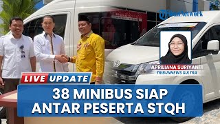 Dirjen Perhubungan Darat Serahkan secara Simbolis 38 Mini Bus untuk Peserta STQH Nasional di Kendari