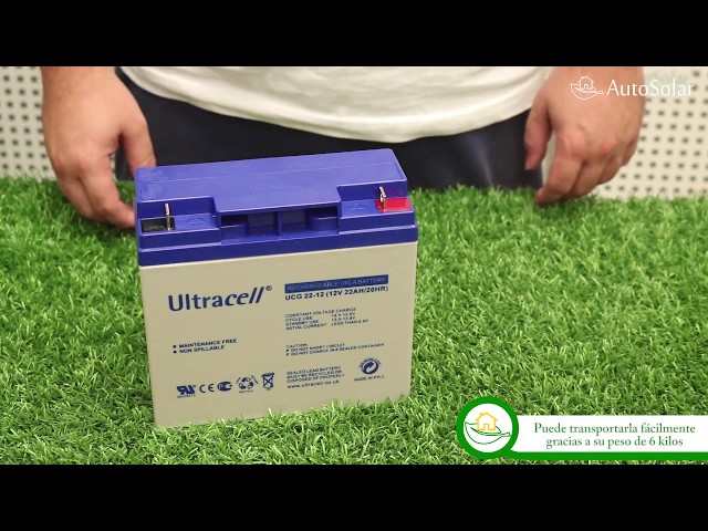 Batería GEL 12V 22Ah Ultracell UCG-22-12