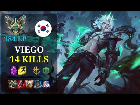 Viego Mid vs Sion - 14 kills - 03 연남 1짱 KR Master (184 LP) Patch 11.6