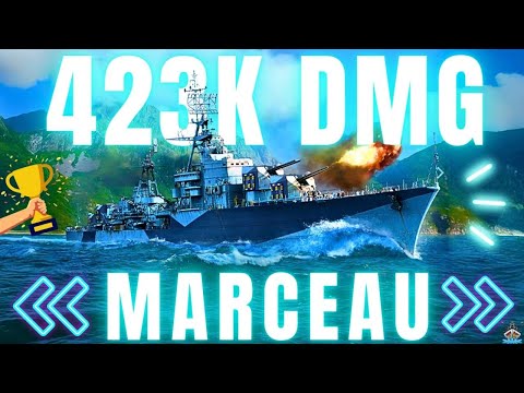 💣 Weltrekord mit der Marceau 🔥 – 423K DAMAGE! | 400K Club | World of Warships 🚢