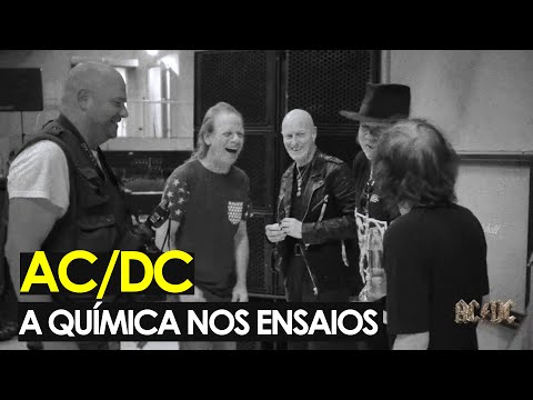 AC/DC - A química durante os ensaios com Axl Rose