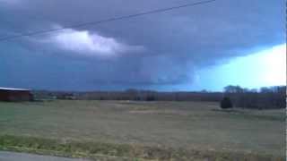 preview picture of video 'Wall Cloud - March 2, 2012 - Jackson, Putnam County Tennessee 3/3'