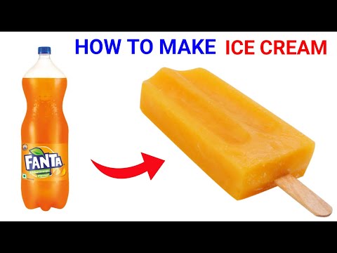 ice-cream  how to make Fanta ICE CREAM 🧊