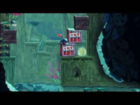 Rayman Legends 100% WalkThrough Back To Origins Painting - Sea Of Serendipity World
