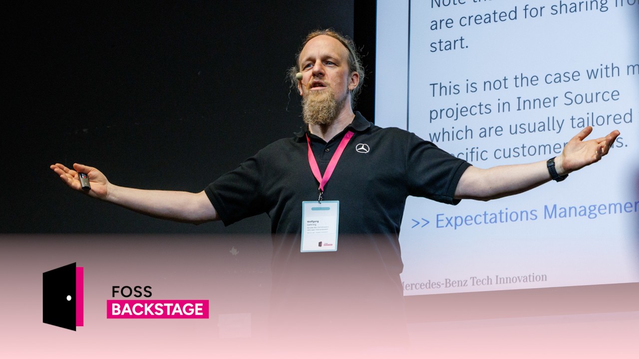 Dr. Wolfgang Gehring – A Frictionless Inner Source Journey #FOSSBack