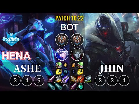 hyF Hena Ashe vs Jhin Bot - KR Patch 10.22