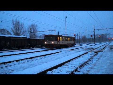 Odjezd vlaku Os 16802 (ČD 810.459) - Žatec, 3. 2. 2014