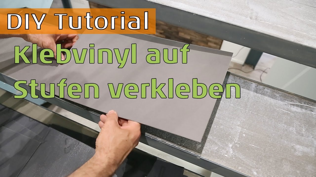 Gluing vinyl flooring to steel stairs with concrete steps