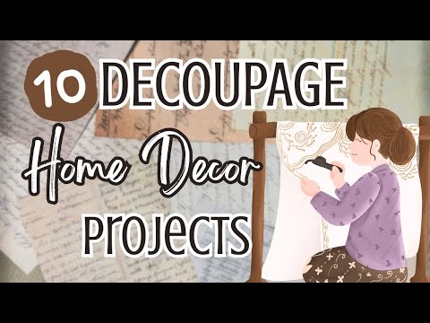 Unbelievable!! DIY Home Decor Easy DECOUPAGE Projects!!