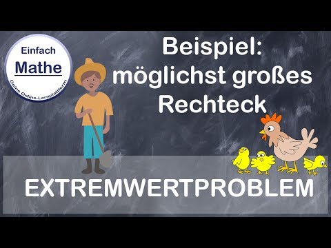 Extremwertproblem | Extremwertaufgabe| Beispiel und Ablauf by einfach Mathe!