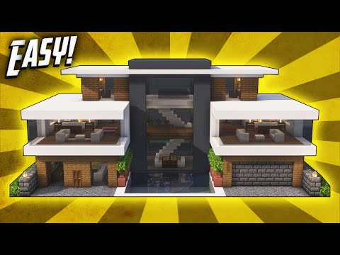 Minecraft: How To Build A Modern Mansion House Tutorial (#43)
