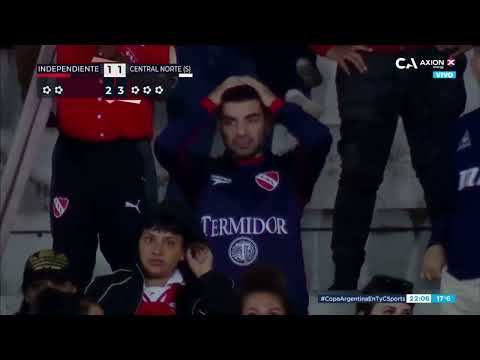 Independiente vs. Central Norte (Salta): los penales 1 (4) - 1 (3)