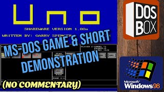 Showcasing UNO on MS-DOS (1991) | No Commentary