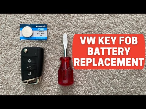 VW Volkswagen Golf MK7 MK7.5 -  How to replace Key Fob Battery