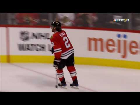 Blackhawks score own-goal - CHI vs STL - Oct 12, 2016