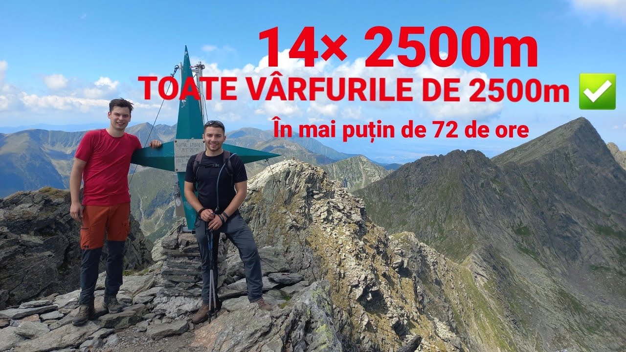 Watch Varfuri Montane Peste 2500 M In Romania Now 14x 2500m challenge! TOATE VARFURILE DIN ROMANIA PESTE 2500m in 69 de ore