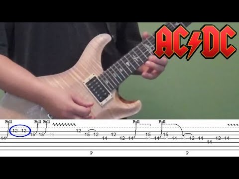 Guitar Lesson - Back in Black (solo), including tabs!