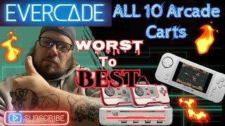 Rating ALL 10 Evercade Arcade carts from worst to best #gaming #videogames #review