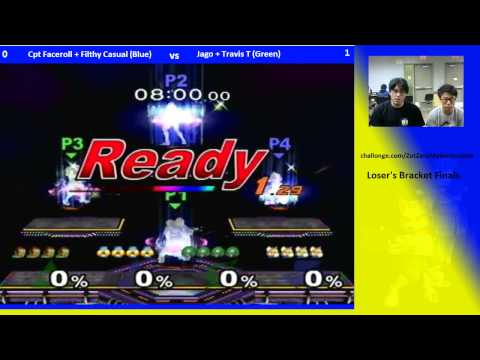ZSZ Doubles Loser's Finals Captain Faceroll (P2) + Filthy Casual (P4) vs TravisT (P1) + Jago (P3) -