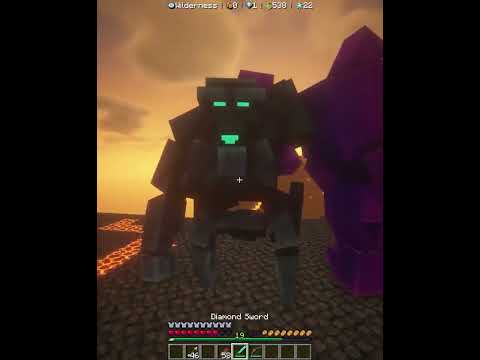 DraconityMC - INSANE Golem Battle in Volcano! #shorts