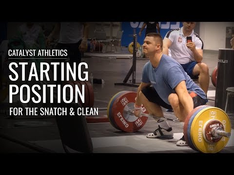 Starting Position for the Snatch & Clean
