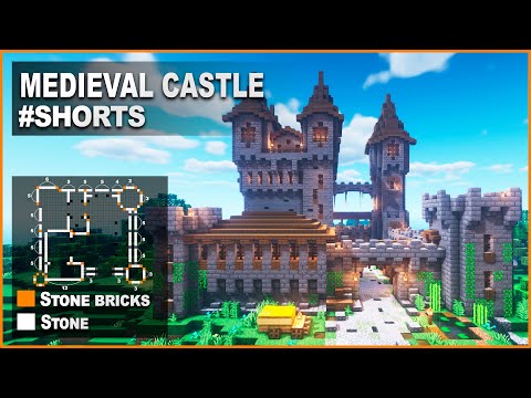Stevler - Minecraft: How to build a  Medieval Castle | Timelapse #shorts