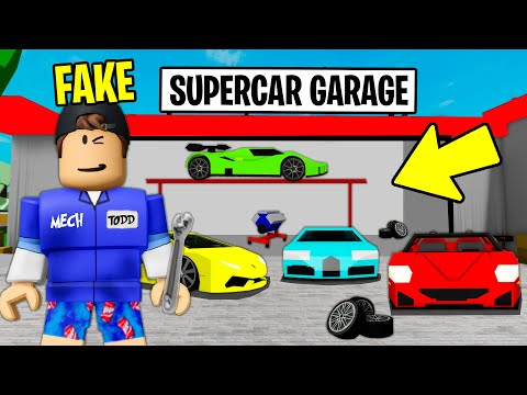 I Open A FAKE GARAGE To Steal SUPERCARS in Brookhaven RP..