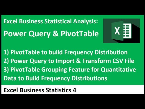 Excel Statistical Analysis 01 Data Statistics