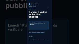 Meloni convoca domani un vertice sull’ordine pubblico | Focus 18/10 ore 19