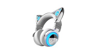 Video thumbnail for Brookstone Ariana Grande Wireless Cat Ear Headphones by HSNtv