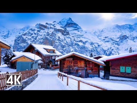 Mürren Switzerland ❄️ Fairytale Mountain Village Over The Lauterbrunnen Valley