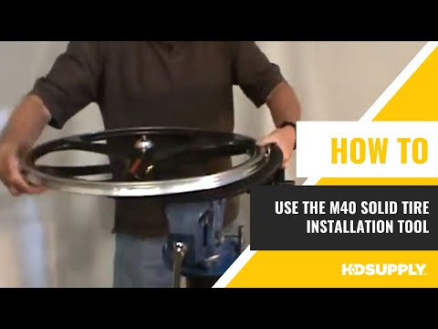 New Solutions - How to use the M40 Solid Tire Installation Tool | HD Supply