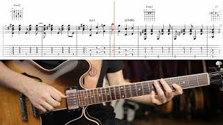 Here&#39;s That Rainy Day - Chord Melody Tab - Wes Montgomery tribute