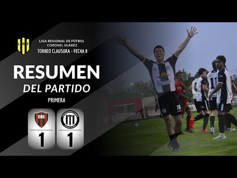 Fecha 8 Torneo Clausura Liga Regional de Coronel Suarez-Deportivo Sarmiento 1-1 Blanco Y Negro