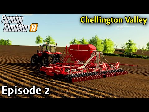 FS19 Timelapse - Chellington Valley Seasons Yr1 Ep 2 PLANTING LINSEED